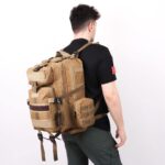 42 Litre Tactical Trekking Dağcı Sırt Çantası - Bej - Görsel 3