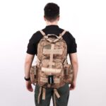 42 Litre Tactical Trekking Dağcı Sırt Çantası - Jandarma Çöl Kamuflaj - Görsel 2