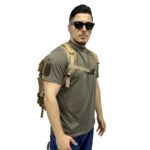50 Litre Peç Alanlı Tactical Spor Çantası - Jandarma Çöl Kamuflaj - Görsel 4