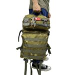 50 Litre Peç Alanlı Tactical Spor Çantası - TSK Askeri Kamuflaj - Görsel 3