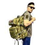 50 Litre Peç Alanlı Tactical Spor Çantası - TSK Askeri Kamuflaj - Görsel 4