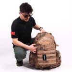 75 Litre Yatay Outdoor Cepli Sırt Çantası - Jandarma Kamuflaj - Görsel 3