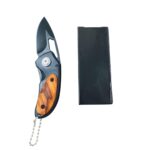 Ahşap Mini Çakı 12 CM - Siyah Bıçak - Görsel 3