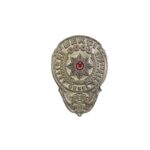 Bekçi Gri Rozet - Yapışkanlı