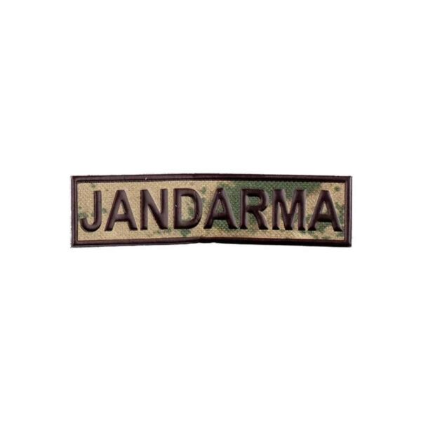 Jandarma Kamuflaj Göğüs Yazısı – Cırt Cırtlı PVC