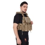 Fonksiyonel Kolay Çıkarılabilen Hücum Yeleği Airsoft Vest - Jandarma Çöl Kamuflaj - Görsel 4