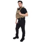 Fonksiyonel Kolay Çıkarılabilen Hücum Yeleği Airsoft Vest - Jandarma Çöl Kamuflaj - Görsel 6