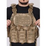 Fonksiyonel Kolay Çıkarılabilen Hücum Yeleği Airsoft Vest - Jandarma Çöl Kamuflaj - Görsel 7