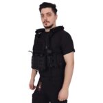 Fonksiyonel Kolay Çıkarılabilen Hücum Yeleği Airsoft Vest - Siyah - Görsel 2