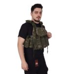 Fonksiyonel Kolay Çıkarılabilen Hücum Yeleği Airsoft Vest - Askeri Kamuflaj - Görsel 3