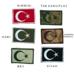 Nakışlı Türk Bayrağı Patch Arma (6×4 cm) - Görsel 2