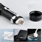 P50 LED Mıknatıslı El Feneri – USB Şarjlı Fener - Görsel 3