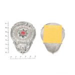 Polis Gri Rozet - Yapışkanlı