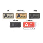 A RH (-) Negatif Kan Grubu - Cırtlı Silikon 3D Peç Arma - Görsel 2