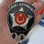 özel güvenlik metal rozet