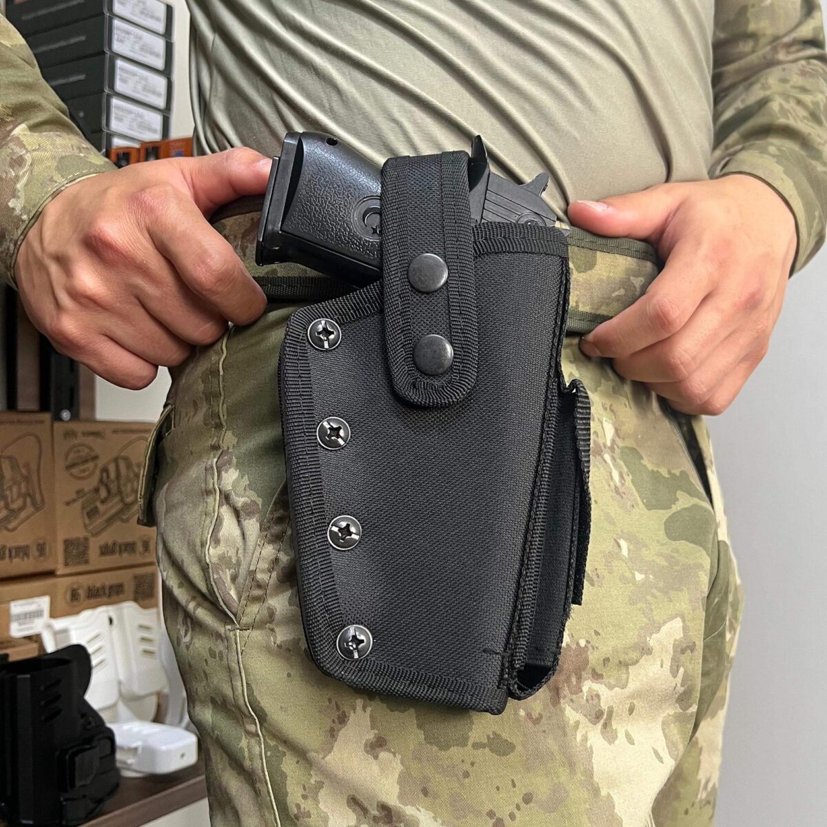 silah kilifi zigana cit citli toptan siyah askeri