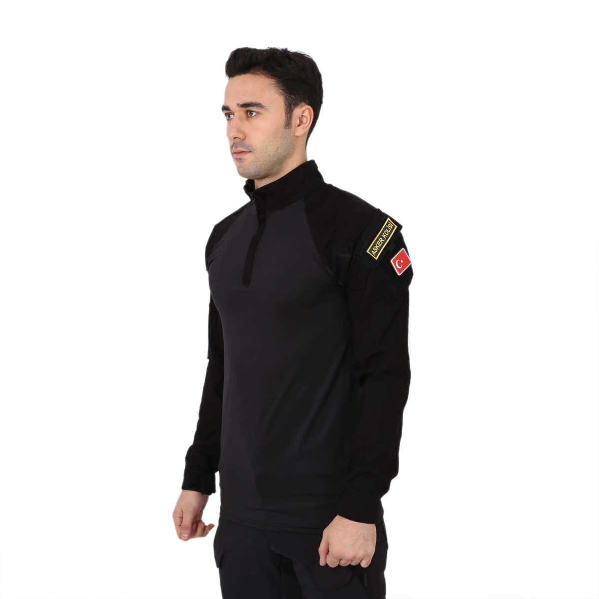 Tactical Combat Tişört Gömlek - Siyah - Görsel 4