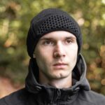 Siyah Örme Kar Maskesi - Bere Olarak Kullanılabilen - Görsel 4
