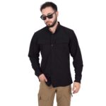 Taktik Gömlek Outdoor Likralı - Siyah - Görsel 3