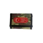 İpli Katlamalı Bayraklı Cüzdan - Komando Yazılı