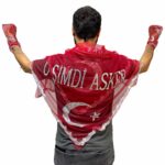 Toptan Asker Şalı Eldiven Set (O Şimdi Asker Yazılı Tül)