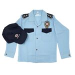 Mavi Çocuk Polis Kıyafeti - 3'lü Pantolon Gömlek Şapka Seti - Görsel 3