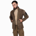 Peç Alanlı Tactical Polar Hırka – Açık Haki