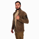 Peç Alanlı Tactical Polar Hırka – Açık Haki - Görsel 3