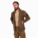 Peç Alanlı Tactical Polar Hırka – Açık Haki - Görsel 5