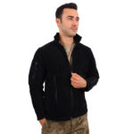 Peç Alanlı Tactical Polar Hırka – Siyah