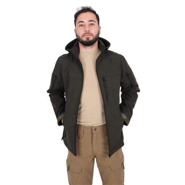 Su Geçirmez Tactical Softshell Mont - Haki