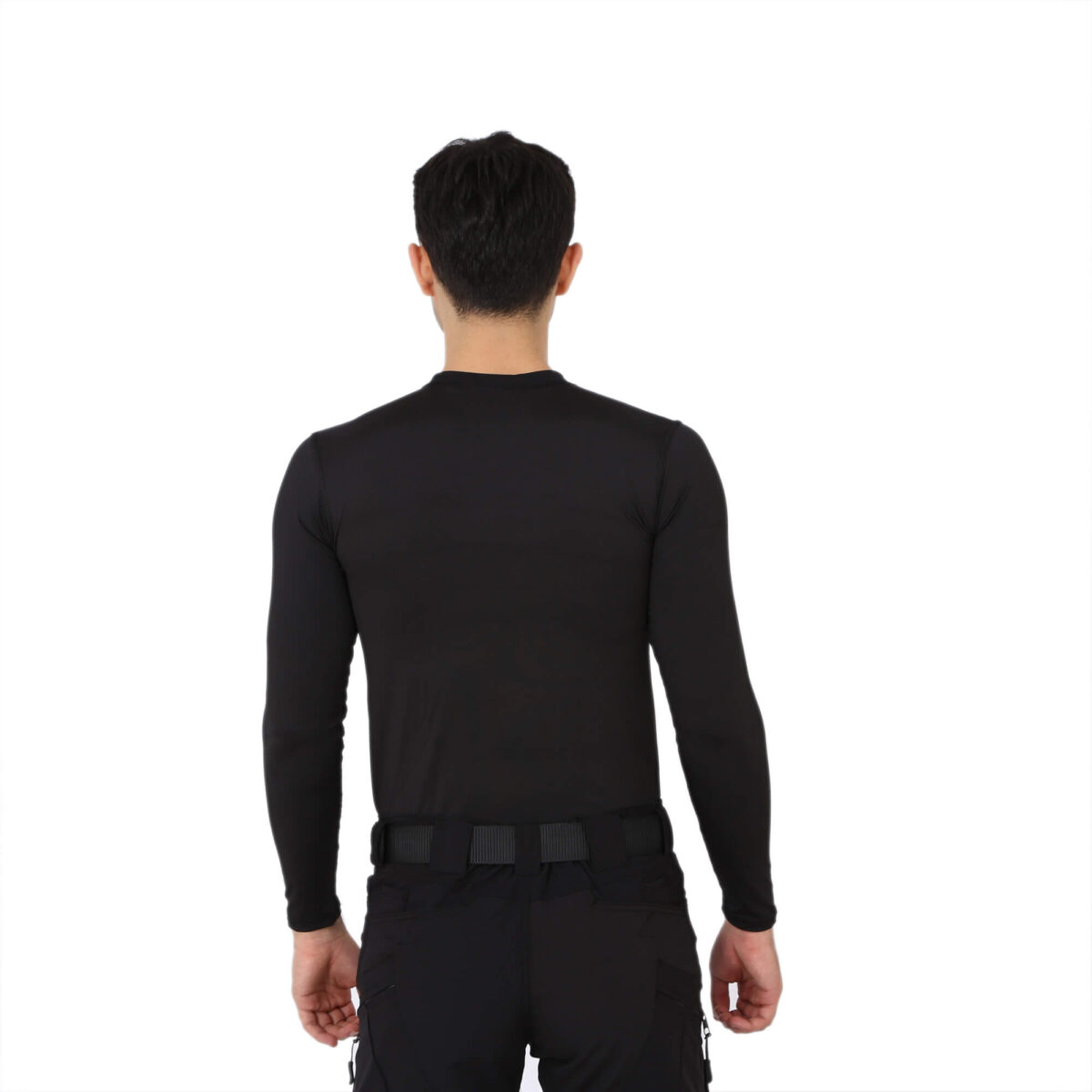 Uzun Kol Micro Spor Tişörtü - Siyah - Görsel 3