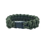 Klipsli haki Paracord Bileklik – hayatta kalma bilekligi M2