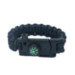 Pusulalı Bıçaklı Siyah Paracord Bileklik M4 toptan