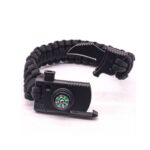 Pusulalı Bıçaklı Siyah Paracord Bileklik M4 toptan1