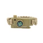 Pusulalı Bıçaklı bej Paracord Bileklik M4 toptan