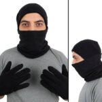 polar Siyah Bere Boyunluk Eldiven Set toptan1