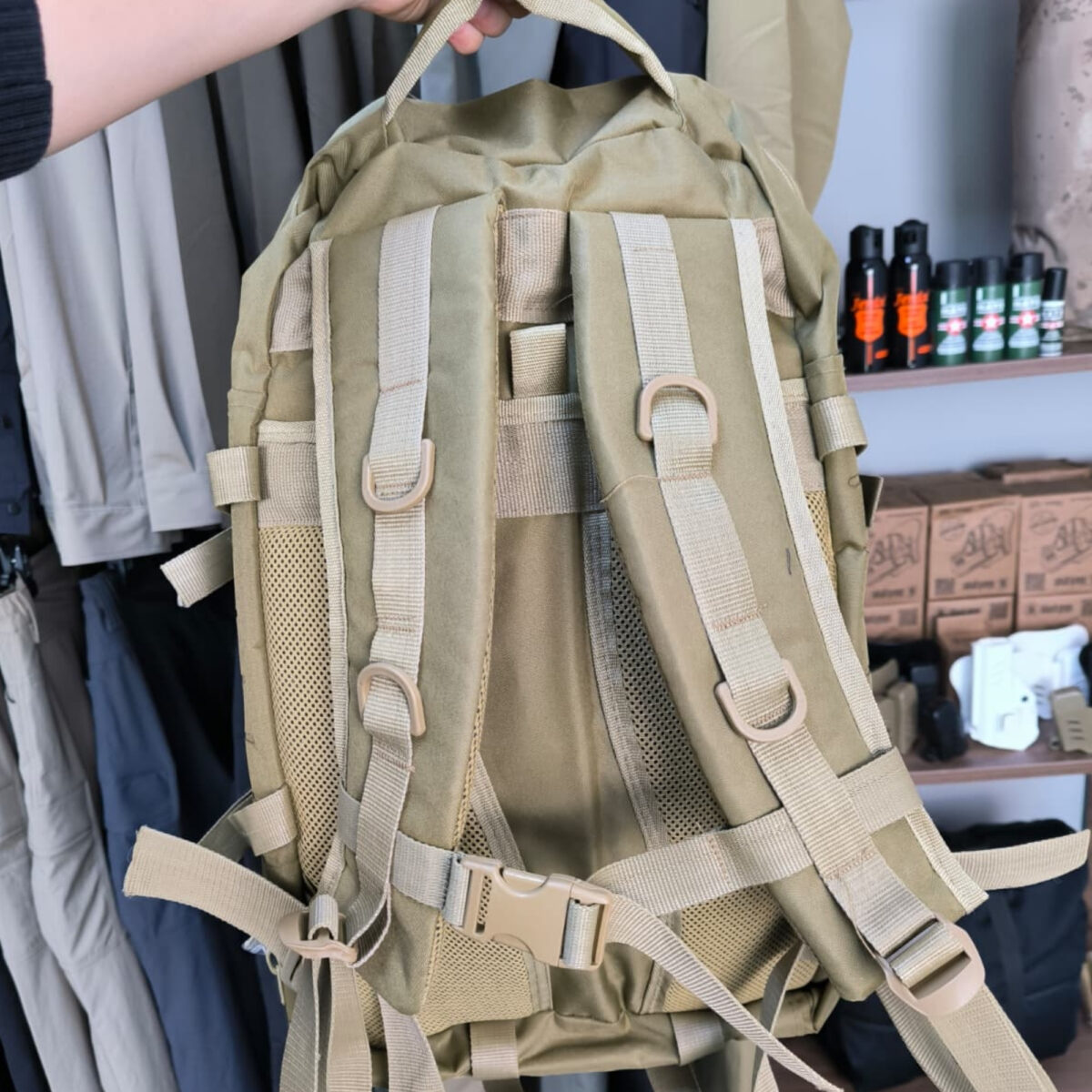 45 Litre Lazer Kesim Outdoor Sırt Çantası – Bej 1