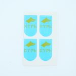 Göktürkçe Türk Yazılı Şarjör Altı Tabanca Stickerı (Yapışkanlı) - 8'li Paket