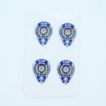 Emniyet Genel Müdürlüğü (EGM) Şarjör Altı Tabanca Stickerı (Yapışkanlı) - 8'li Paket