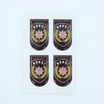 Bekçi Şarjör Altı Tabanca Stickerı (Yapışkanlı) - 8'li Paket