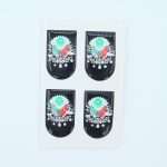 Osmanlı Tuğrası Şarjör Altı Tabanca Stickerı (Yapışkanlı) - 8'li Paket